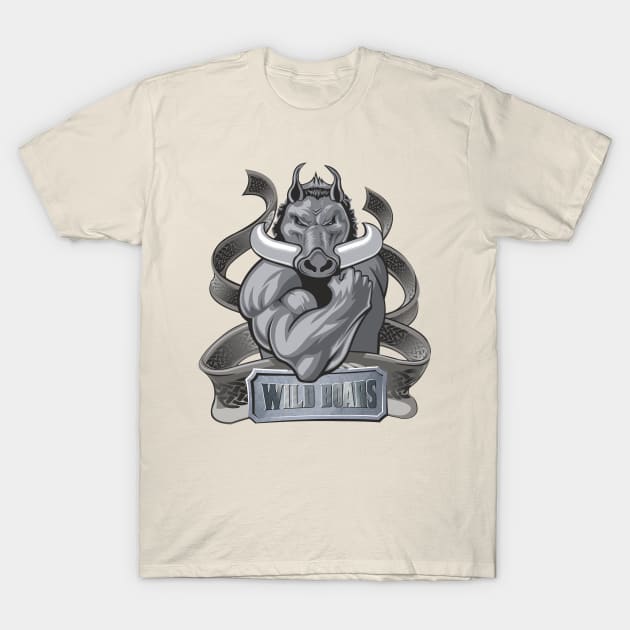 Wild boars T-Shirt by s_gulyaev_s